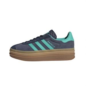 Adidas Originals Adidas Women's Gazelle Bold 'Shadow Navy Acid Mint' в темном тенисто-морском синем, лаймово-мятном зеленом и легендарно-чернильном