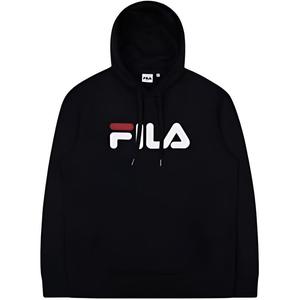 Fila Толстовка унисекс, черные, с капюшоном, средней плотности ткани