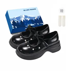 Fawn Miri Туфли Мэри Джейн для женщин на платформе черные эксклюзивная коробка с носками, цвет Black-Exclusive Shoe Box-Includes Socks