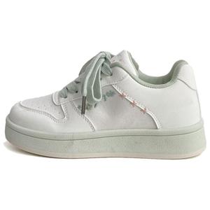 City camel Женские устойчивые к истиранию низкие скейтерские кроссовки White Green, цвет White Green