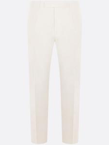 Брюки из габардина со складками Zegna, белый