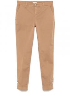 LIU JO хлопковые чиносы, коричневый