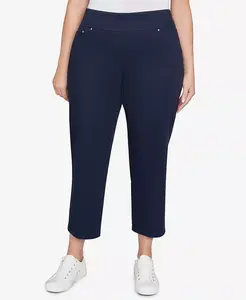 Мягкие джинсовые брюки больших размеров с имитацией карманов Ruby Rd., синий