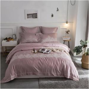 Generic Комплект постельного белья из египетского хлопка 100S с декоративной вышивкой