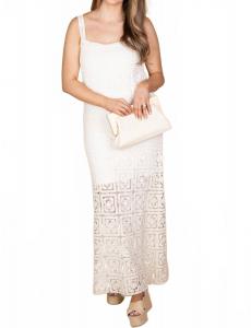 Кремовое макси-платье Caroline Crochet IN-LOOM