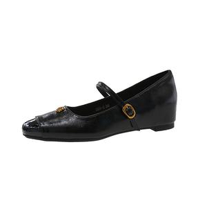 Плоские туфли Мэри Джейн для женщин TAFN, черный