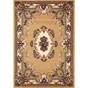 Saipos Ковер 120х170 см для гостиной/спальни в европейском стиле, светлый, винтажный