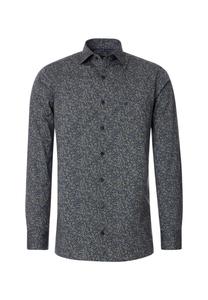 Мужская деловая рубашка с принтом современного кроя CASAMODA, цвет Dunkelblau(100)