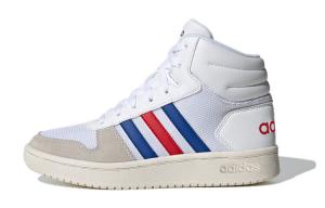 Баскетбольные кроссовки Hoops 2.0 Kids, детские, среднего размера, белые/синие/красные Adidas Neo