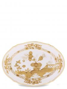 Овальное сервировочное блюдо 'Oriente Italiano' GINORI 1735, золото
