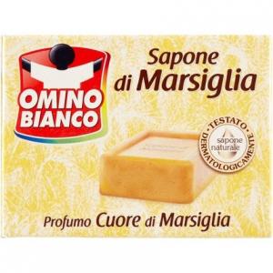 Мужское белое марсельское мыло с ароматом белого мускуса 250 г - ароматы в ассортименте, Omino Bianco