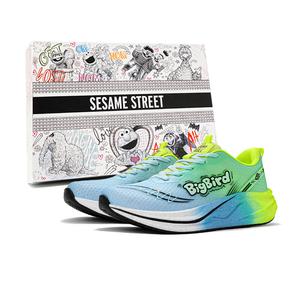 SESAME STREET Амортизирующие противоскользящие износостойкие дышащие легкие низкие кеды для бега унисекс Green Light Forest Racing, цвет Green Light Forest Racing