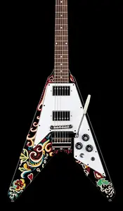 Epiphone Jimi Hendrix Signature «Love Drops» Flying V - Эбеновое дерево #31003