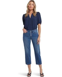 Джинсы NYDJ Relaxed Piper Crop With 1" Hem Jeans in Costa Brava, цвет Costa Brava