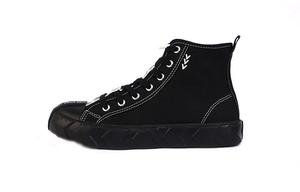 Высокие кожаные кроссовки мужские черные ISTEP