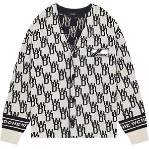 Увеличенный жаккардовый кардиган WE11DONE, белый