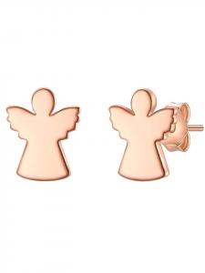 Glanzstücke München Серьги в виде ангелов из стерлингового серебра с покрытием из розового золота
