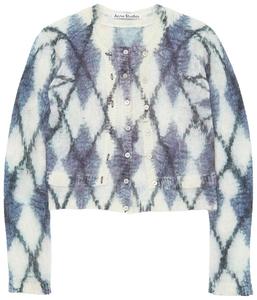 Кардиган Acne Studios из мохеровой смеси, розовый