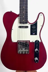Fender American Vintage II 63 Telecaster с грифом из розового дерева, красный прозрачный, сер. № V2434898