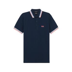Футболка поло с короткими рукавами мужская тёмно-синяя HUGO BOSS