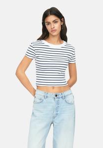 Базовая футболка Print T-shirt PULL&BEAR, синий