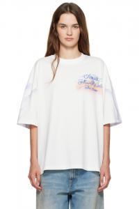 Футболка оверсайз 'Follow me' Amiri, цвет ivory