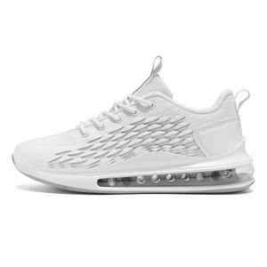 Kuding Амортизирующие нескользящие износостойкие дышащие мужские кеды низкие белые, цвет White