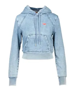 Короткая толстовка из хлопковой смеси Diesel, синий