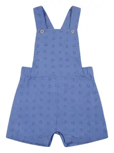 Комбинезон с английской вышивкой Petit Bateau, синий