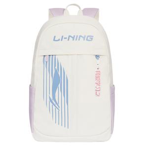 LINING Полиэстеровый рюкзак унисекс белый и фиолетовый, White & Purple