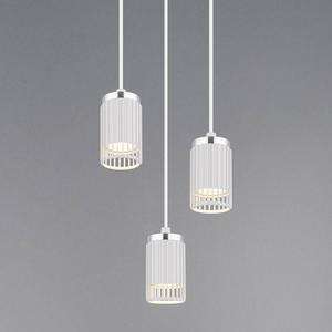 Подвесной светильник Globo Lighting Korben Typ A, утюг - 3-х ламповый - белый