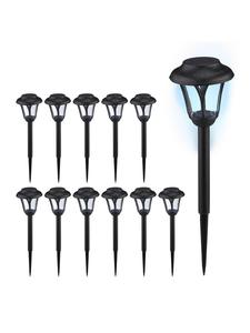 Relaxdays 12 солнечных ламп черного цвета