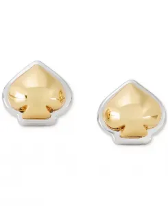 Двухцветные мини-серьги-гвоздики в форме пик Kate Spade New York, gold/silve
