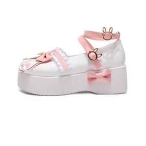 Туфли Мэри Джейн на платформе женские Yang Nianhua, Ladylike White