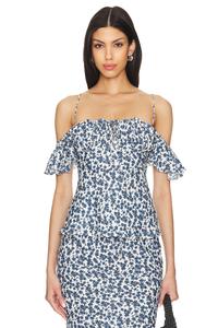 Ментон топ Faithfull The Brand, синий