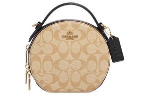 Коуч Сумка через плечо из искусственной кожи с монограммой цвета хаки