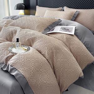 LUOLAI HOME Комплект постельного белья 4 предмета, пододеяльник 220x240 см, простыня, наволочки