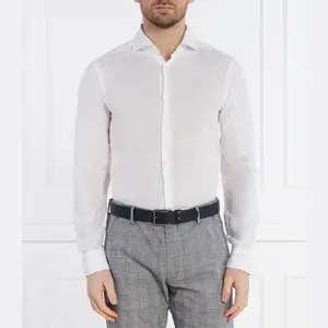 Льняная рубашка 146pai-w приталенного кроя Joop!, белый