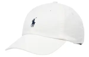 Polo Ralph Lauren Вышитая бейсболка из ткани чинос, White