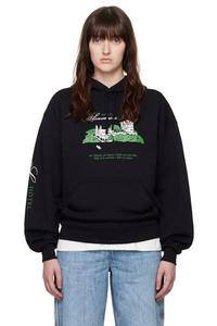 Черная толстовка с капюшоном JJJJound Edition 'Hôtel Souvenirs' A.P.C.