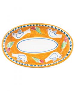 Небольшой овальный поднос Campagna VIETRI, оранжевый