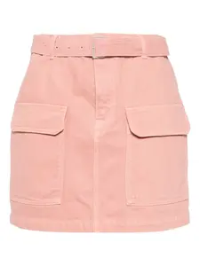 Юбка мини с поясом Maison Kitsuné, розовый