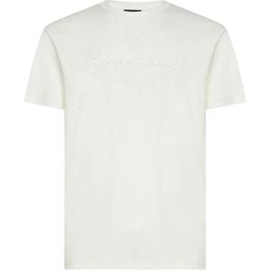 Футболка с вышитым логотипом GIORGIO ARMANI, белый