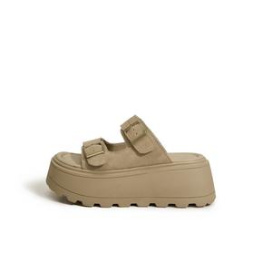 Milan love song Металлические противоскользящие износостойкие шлепанцы женские абрикос, цвет Apricot