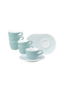 Зелёные кофейные чашки с блюдцами Life Fashion 90 мл набор 6 шт Life Seltmann Weiden