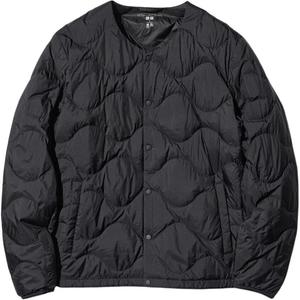 Стеганный пуховик мужской черный Uniqlo, 09 черный