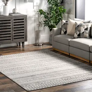 Ковер Catherina Transitional Geometric Area Rug nuLOOM, 61x91 см, серый