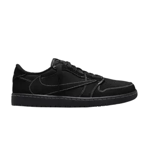 Кроссовки Air Jordan Travis Scott x Air Jordan 1 Retro Low OG SP 'Black Phantom' Sample, черный