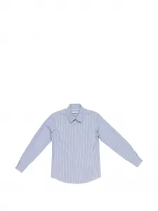 Полосатая рубашка Paolo Pecora Kids, синий