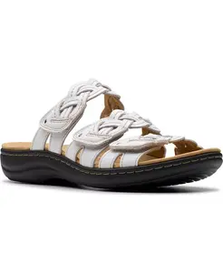 Коллекция Женские сандалии Laurieann Rio без застежки на плоской подошве Clarks, коричневый/бежевый